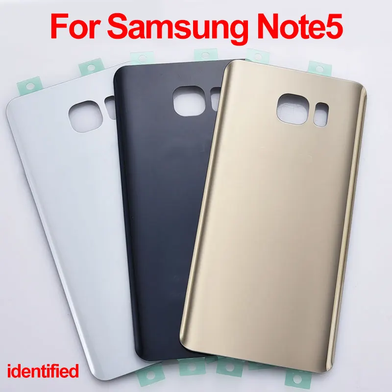 Новая задняя крышка батареи для Samsung Galaxy Note5 Note 5 N920 N920F Задняя стеклянная корпуса с