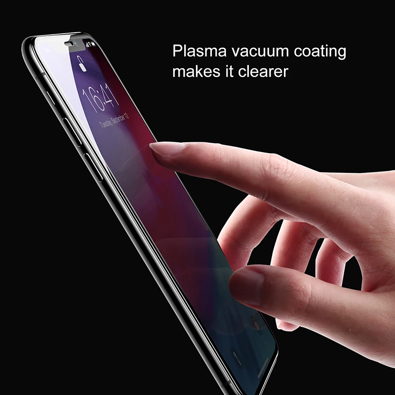 Защитное стекло Baseus 0,2 мм для iPhone Xs Max XR, тонкая защитная пленка из закаленного стекла с полным покрытием для iPhone Xs