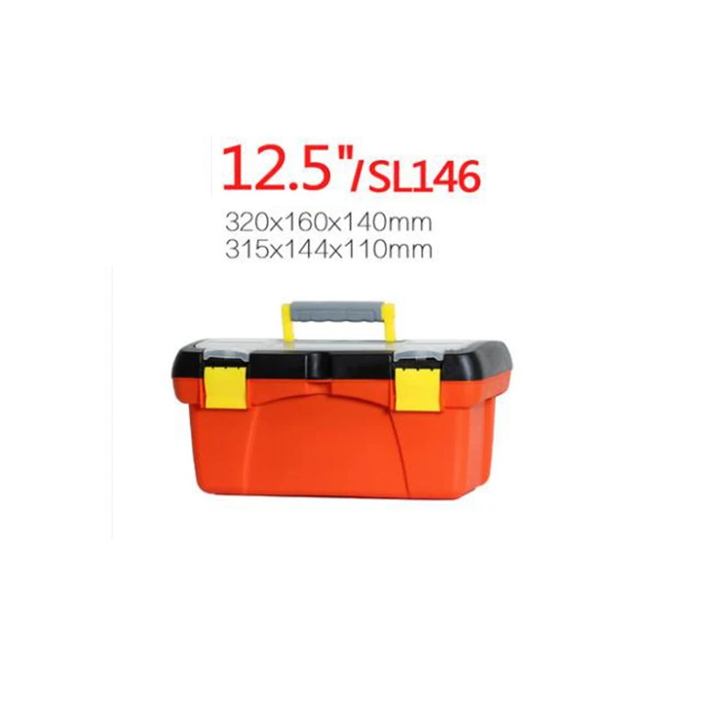 12.5inch Портативный Toolbox Пластик электрика коробка утолщаются оборудования Чехол для хранения многофункциональный инструмент Box бытового обслуживания Запчасти коробка - Цвет: 12.5inch