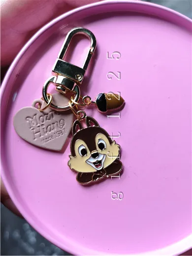 1 комплект мультфильм chipmunk милый брелок для ключей, ювелирные аксессуары Брелки кулон подарки сувениры