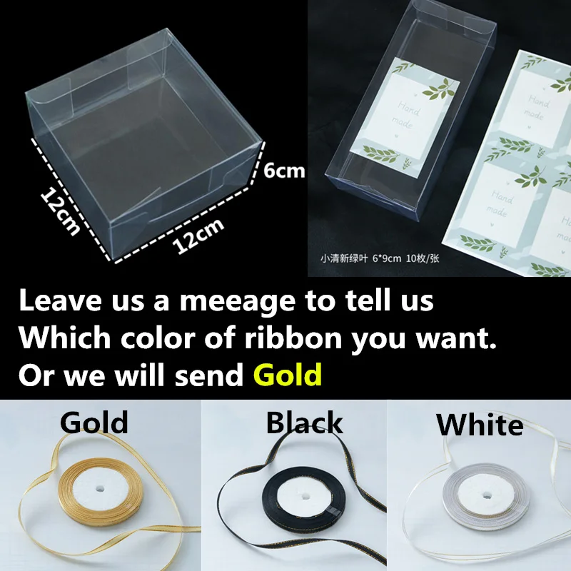 12cm Box Hand Made Lbsisi жизни 10/50 шт в наборе, прозрачная коробка для конфет Подарочная коробка прозрачные Пластик печенье ПЭТ Коробки Свадебная бонбоньерка для художественного оформления ногтей, ручная работа коробка - Цвет: 12cm Box Hand Made
