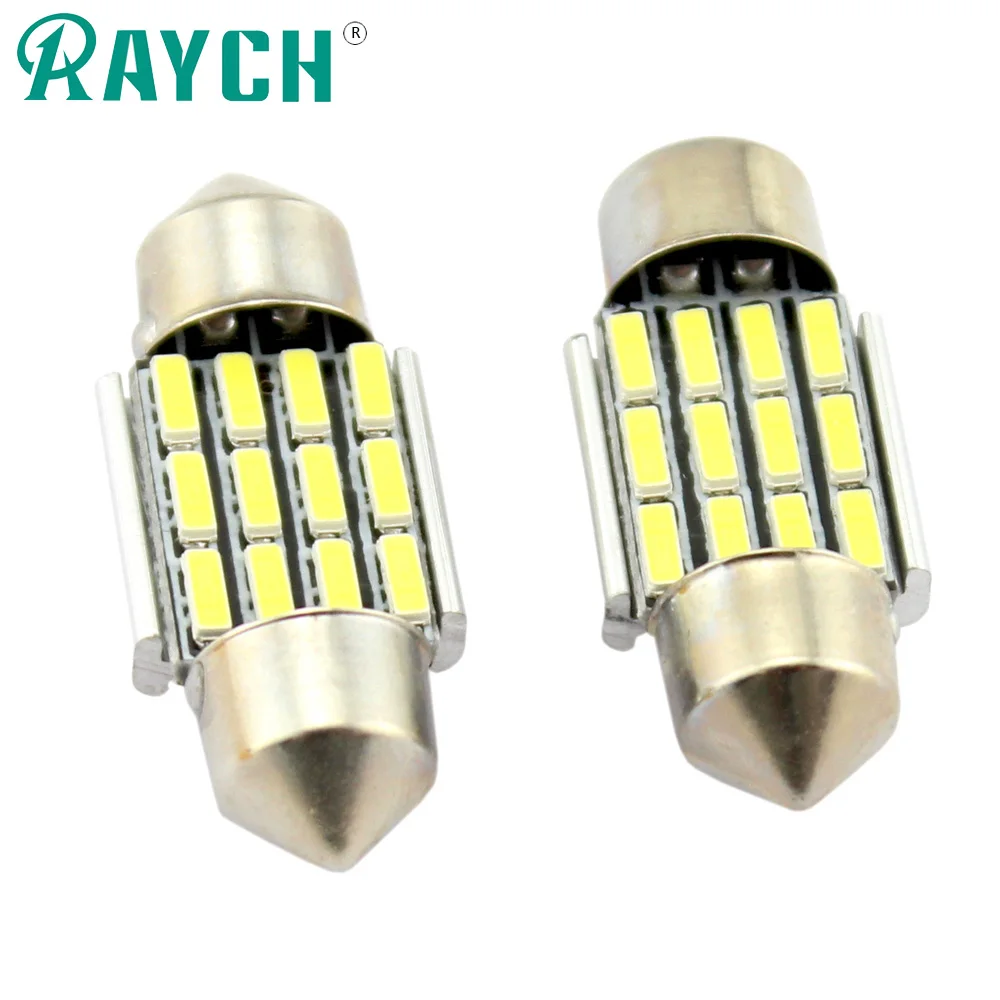 10 светодиодный C5W Festoon 12SMD 31 мм 36 39 41 Canbus Can Bus Error Free 4014 для BMW E34 E38 AUDI A4 A6 VW SEAT Dome Map Fe|error