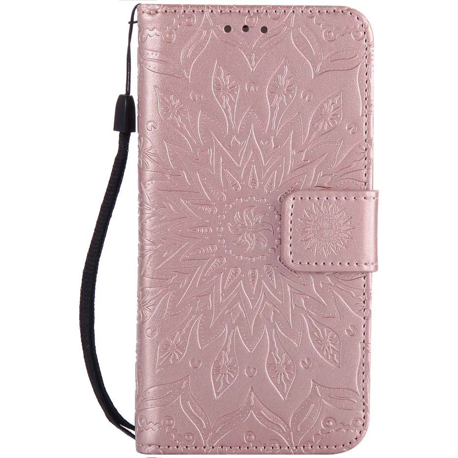 RoseGold Из искусственной кожи флип чехол для Nokia 3, 5, 6, 8, 9, чистый вид кошелек с рисунками подсолнуха чехол для Nokia 1 3,1 3,2 4,2 7,1 8,1 плюс Чехол для телефона чехол - Цвет: RoseGold