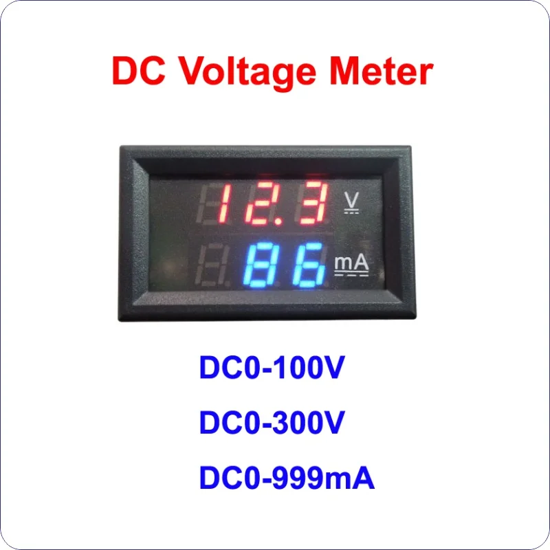Вольтметр амперметр светодиодный мультиметр 0 300 В DC999mA/2A/5A/10A|current meter|current shuntammeter led