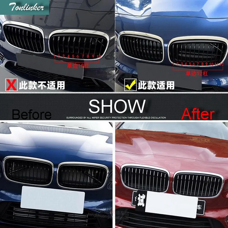 Tonlinker 24 шт. стайлинга автомобилей DIY Нержавеющая сталь на лицевой стороне чистая