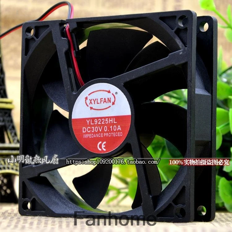 Для XYLFAN YL9225HL 9 см 9025 9225 30В 0.10A бесшумный вентилятор охлаждения|Кулеры и системы
