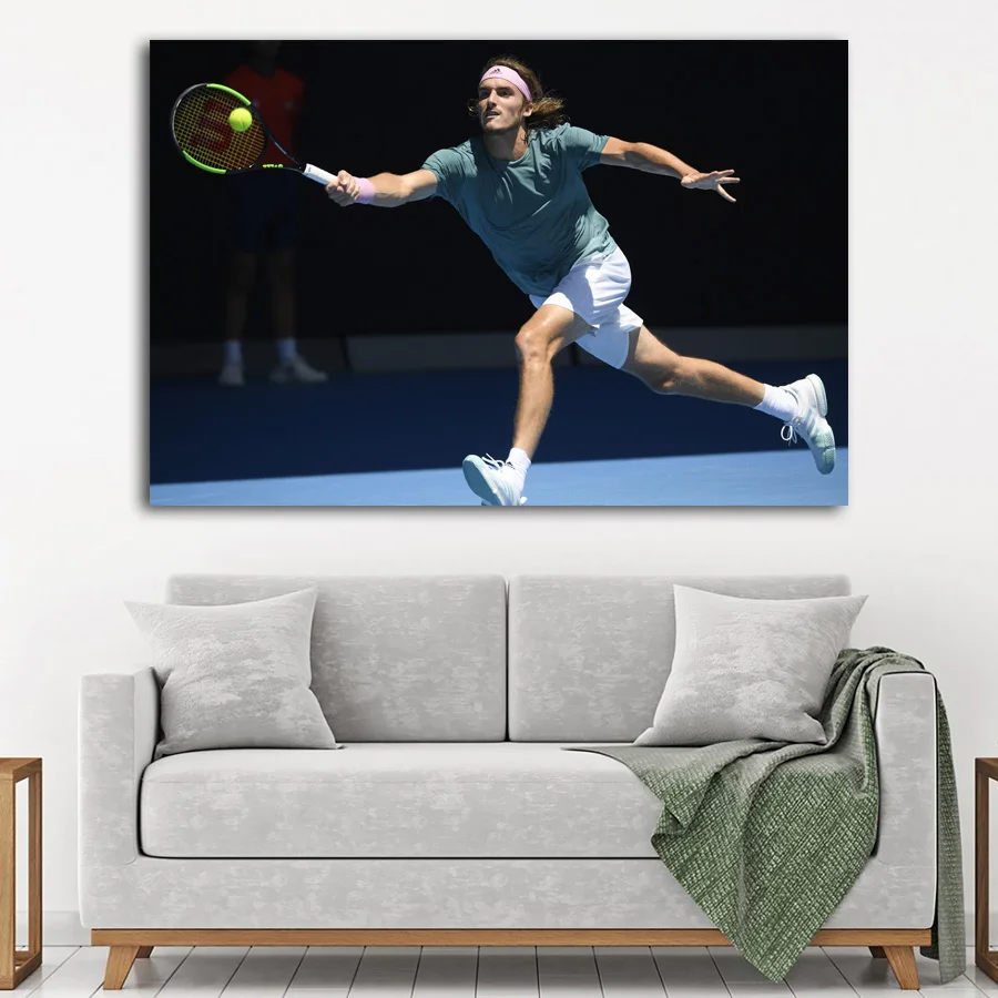 Постеры и принты греческие стифаносы Tsitsipas теннис спорт настенное Искусство