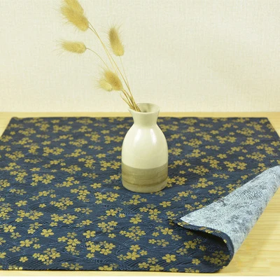 Японский furoshiki хлопок 100%/Япония Классическая Сакура синяя печать/много