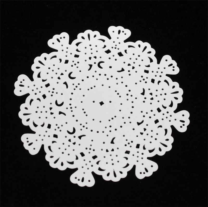 Цветок Doily металлические штампы трафареты для DIY скрапбукинга/фотоальбома