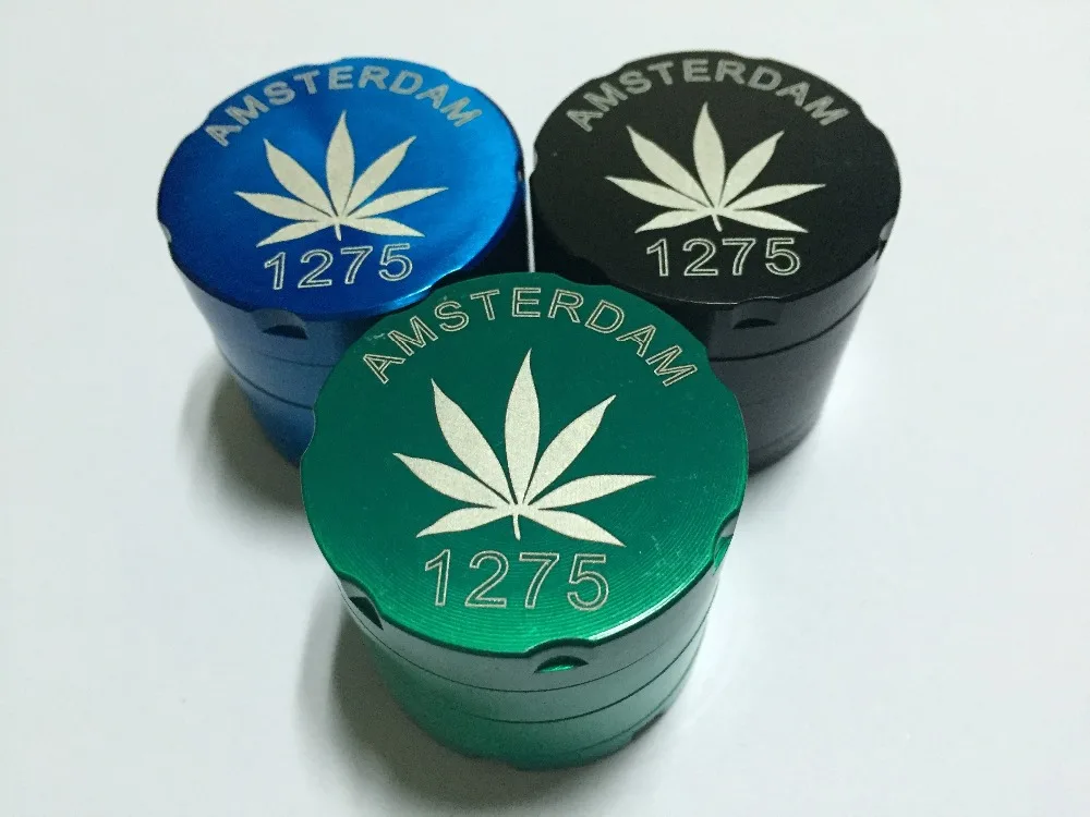 Новый Диаметр цинка Измельчитель для табака измельчитель из 4 слоев 40 мм