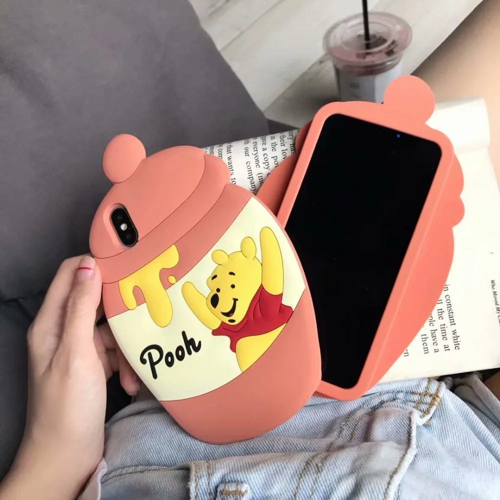 ORYKSZ мультфильм Медведь чехол для телефона iphone XS Max XR X 7 6 S 8 плюс чехлы Модные