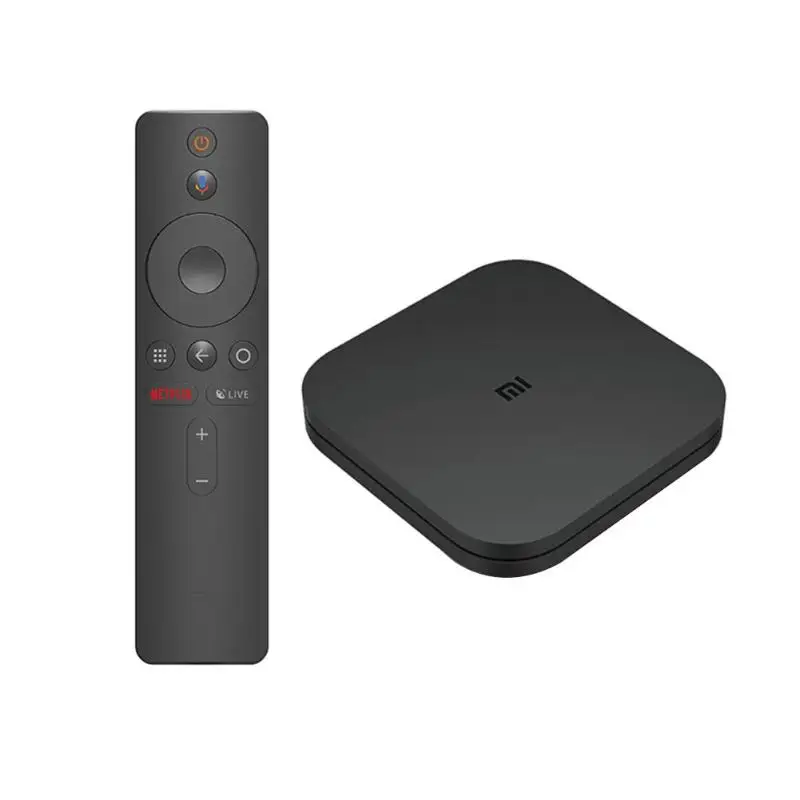 Xiaomi mi tv BOX S глобальная версия Smart 4K Ultra HD 2G 8G четырехъядерный Android 8,1 wifi Google Cast HD mi медиаплеер телеприставка