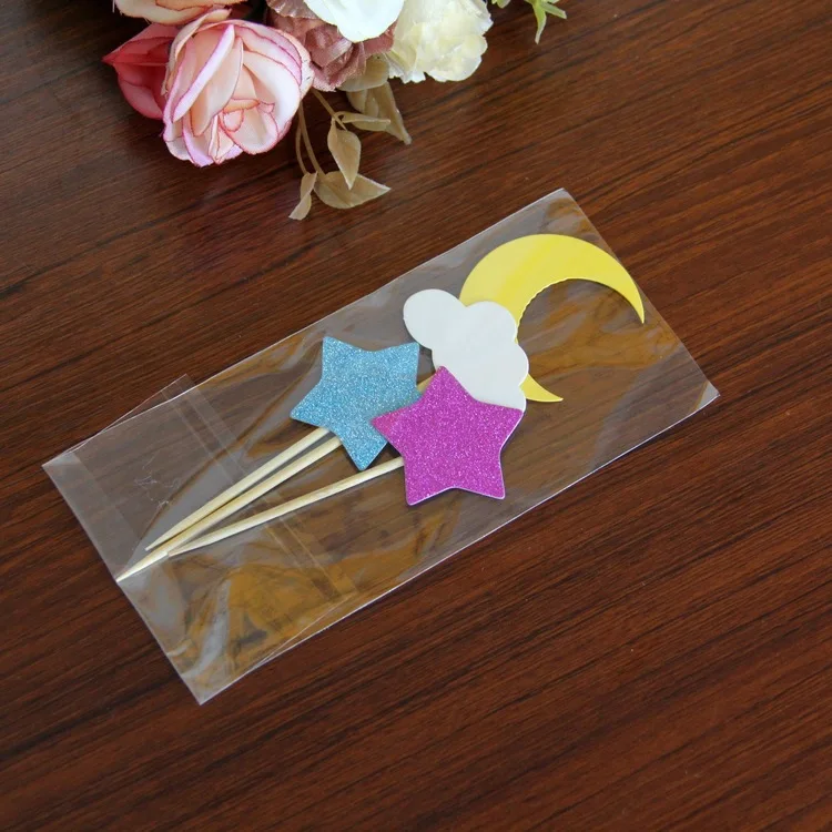 9 шт. украшения для торта в виде звезд и лунов|star and moon|cupcake pickscupcake cupcake |
