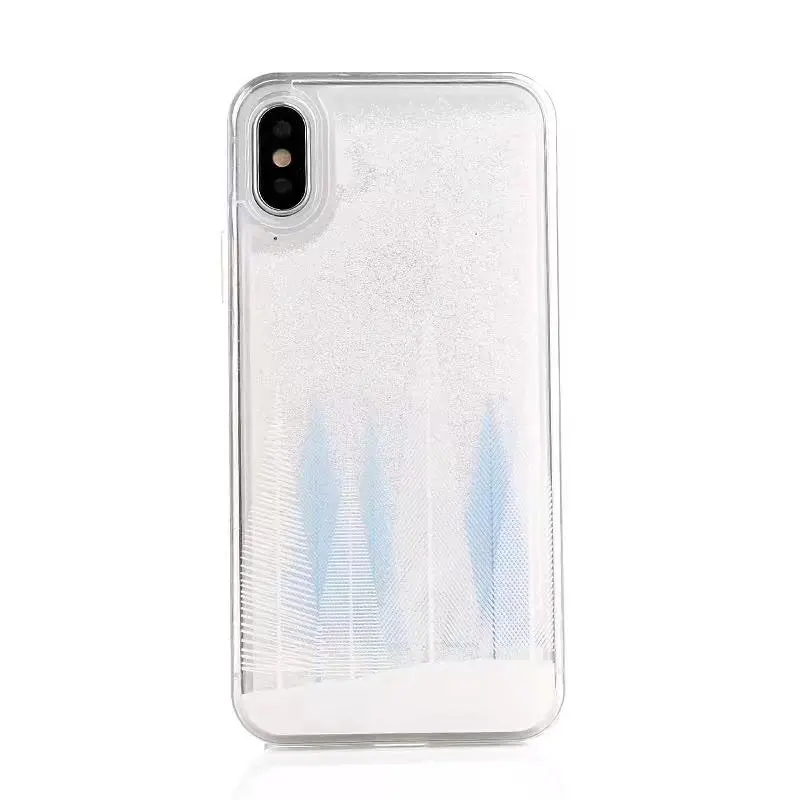LANCASE сердце телефон Сумки для iPhone 8 чехол силиконовый Блеск блестящая Снежинка