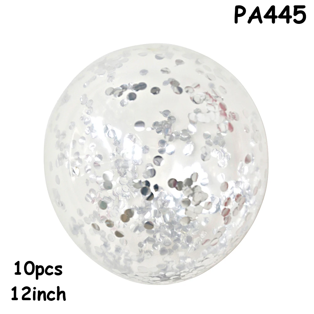 PA445 10pc 12inch 10 шт прозрачные воздушные шары с аппликацией в виде Золотой Звезды конфетти из фольги прозрачные воздушные шары с днем рождения Baby Shower Свадьба розовое золото вечерние украшения - Цвет: PA445 10pc 12inch