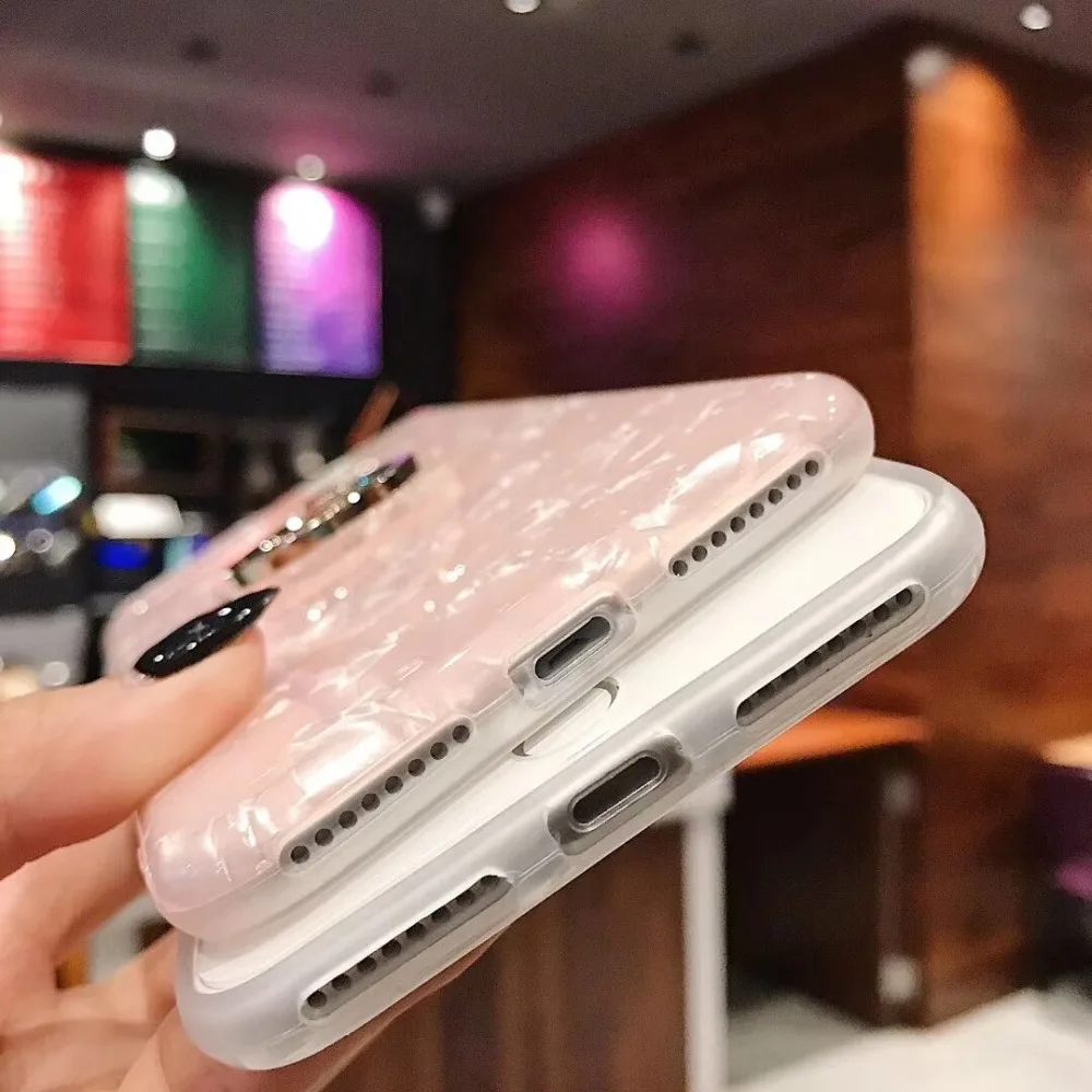Ourpho Shelly чехол для iPhone X XR XS MAX fashion trend ring frame 6 6s 7 8 plus | Мобильные телефоны и