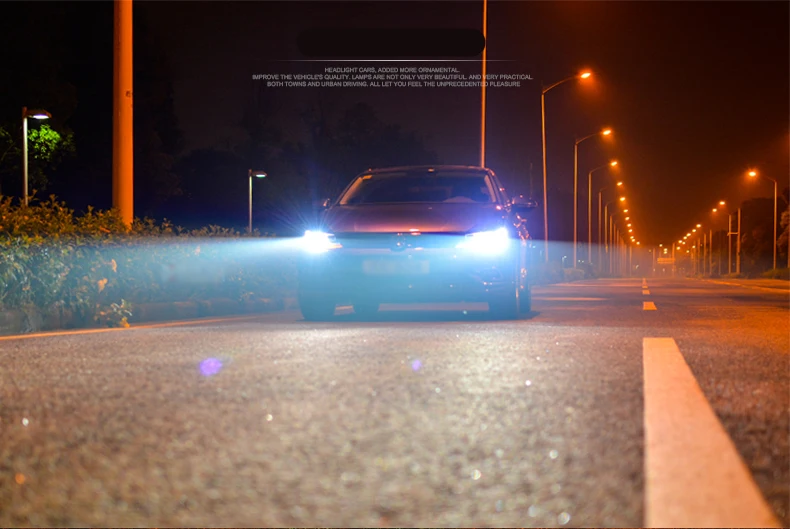 Ownsun Eagle Eyes светодиодный DRL Bi-xenon проектор линзы фары для VW Lamando