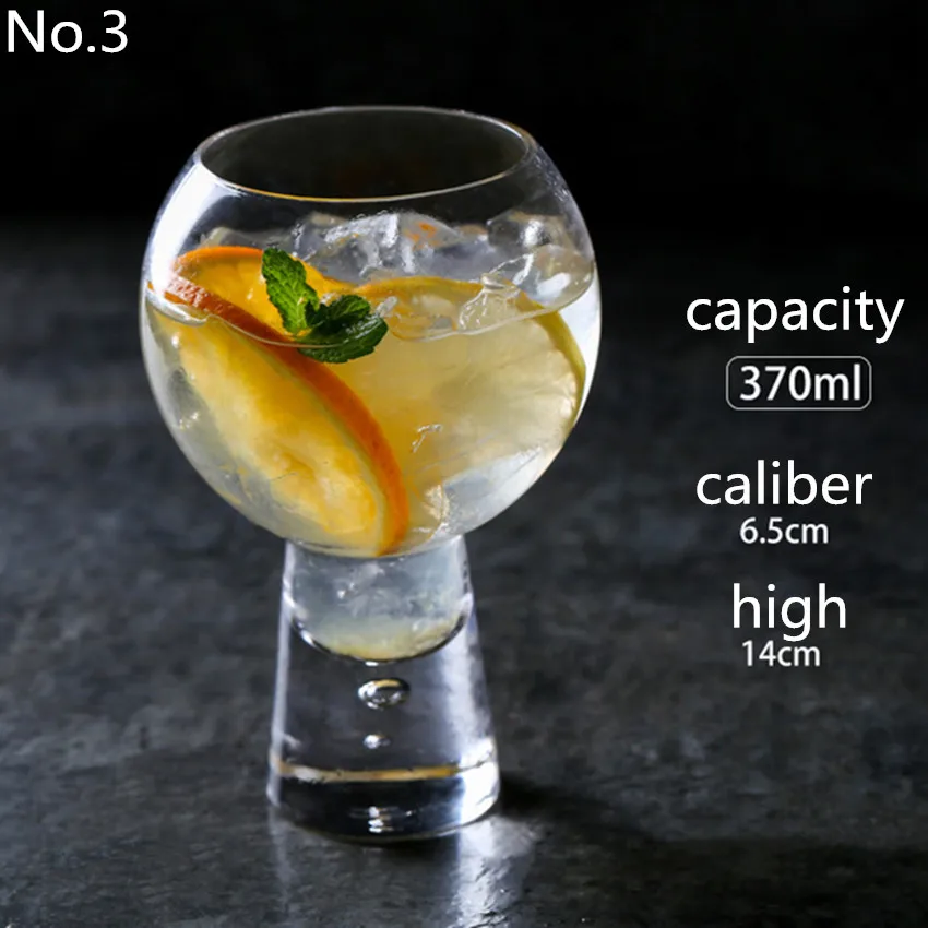No.3 1PCS Lead-free Glass Ice Cream Juice Dessert Drink Cup Breakfast Milk Cup Coffee Tea Glass European Fruit Salad Container - Цвет: No.3