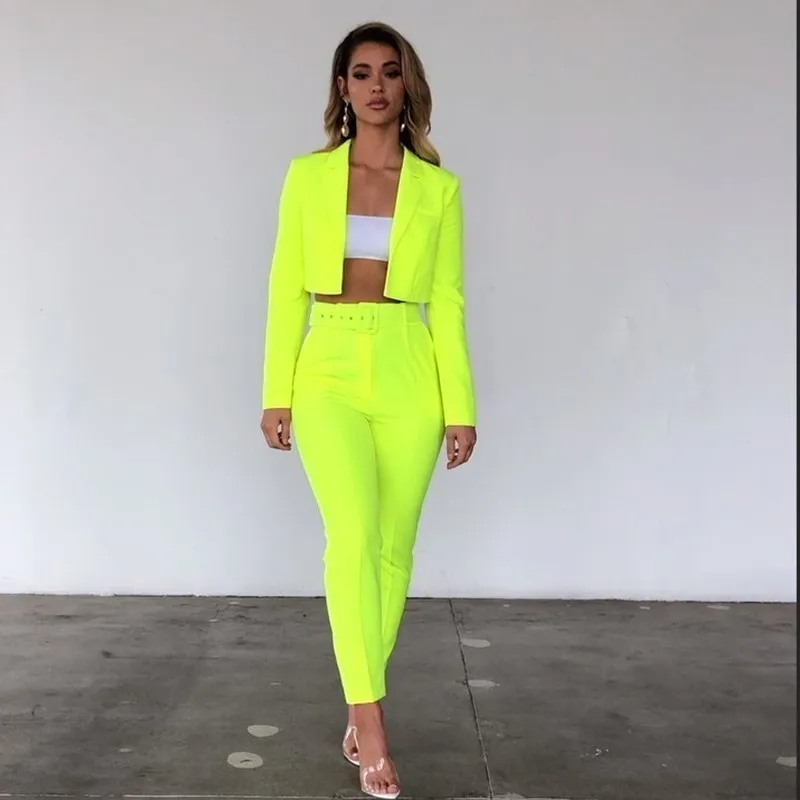 Женский элегантный комплект из двух предметов DRESSMECB зеленый вечерний с длинными