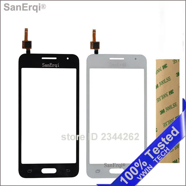 

100 шт. для Samsung Galaxy DUOS Core 2 II SM-G355H G355H G355 G355M Сенсорный Экран 4,5 "сенсорная панель дигитайзер Переднее стекло объектив
