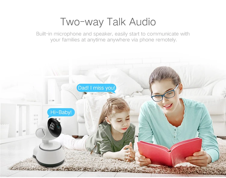 Weesee V380 720P P2P ночного видения умный робот детский wifi беспроводной двухсторонний аудио Домашняя безопасность IP CCTV камера