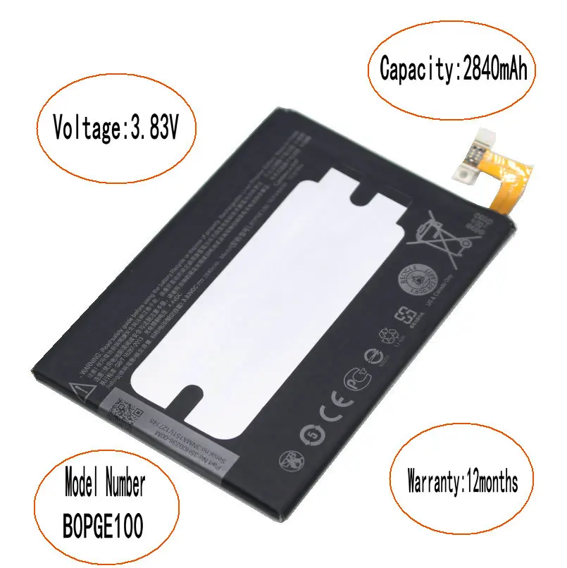 ISkyamS 10 шт./лот 2840 мАч B0PGE100/BOPGE100 сменная батарея для HTC One M9 + M9W Plus M9pt Hima Ultra 0PJA10 0PJA13 |