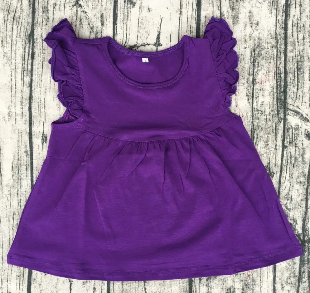Летняя футболка с рукавами-фонариками для девочек одежда маленьких цветами