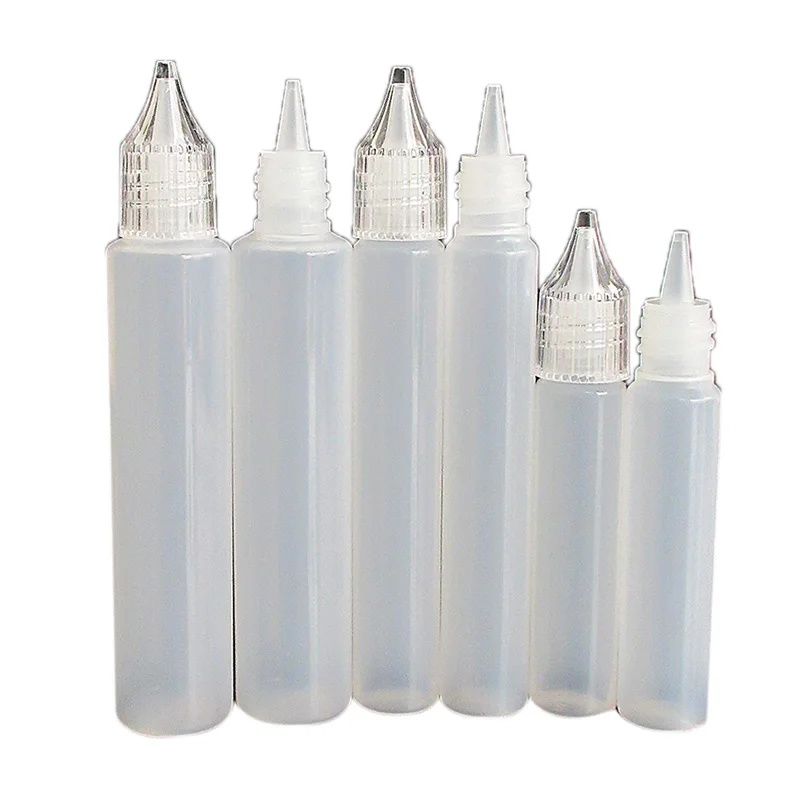 5 шт. Pe30Ml пластиковая бутылка капельница в форме единорога кристаллическая