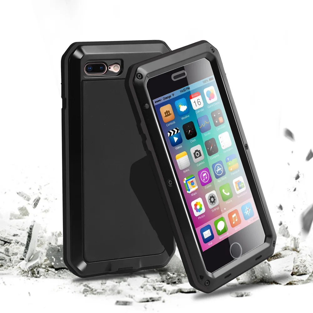 Сверхпрочный металлический защитный чехол для iphone XS MAX XR X противоударный