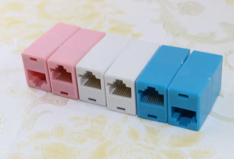 new 5pcs Cat6 RJ45 Gigabit Coupler Female Adapter Shielded For Keystone Panel Blue | Электроника