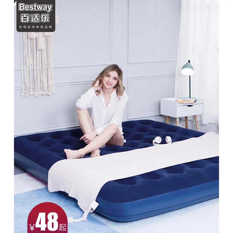 Bestway 67406-15 185*76*22 см/188*99*22 см домашний портативный надувной матрас для кемпинга с ручным насосом и двумя подушками