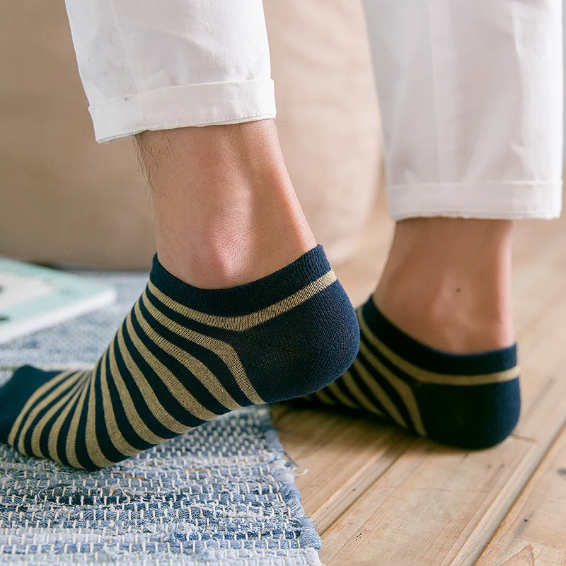 2017 фирменные мужские носки весенне-летние классные темно-синие хлопковые