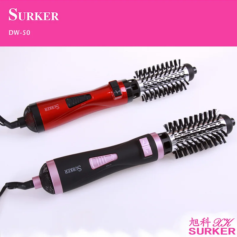 Surker New Styling Multifunctional 2 in 1 Hair Dryer Automatic Rotating Brush Roller Tools Set EU Plug DW-50 | Бытовая техника