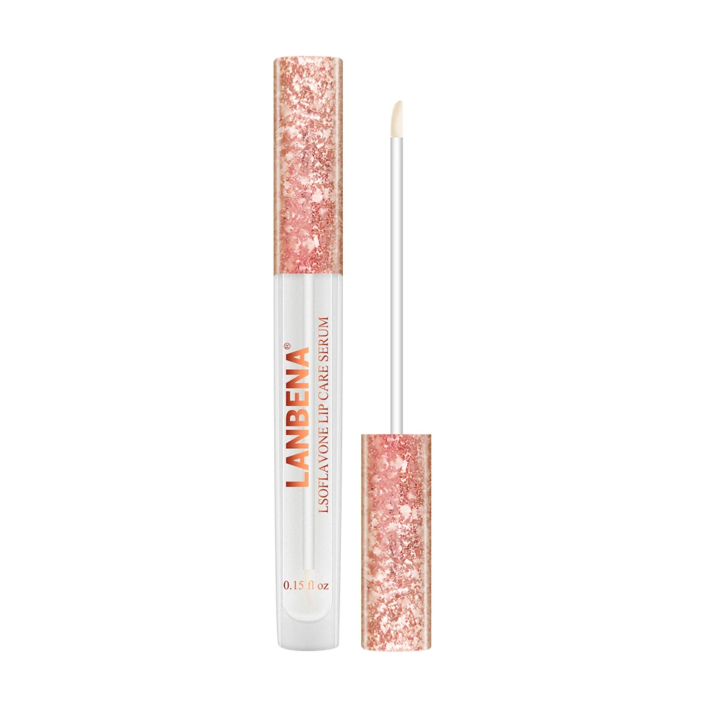Lip Plumper LANBENA бальзам для губ Сыворотка для губ Lsoflavone увеличивающая эластичность губ Восстанавливающая увлажняющая маска для ухода за кожей - Цвет: Lip Plumper