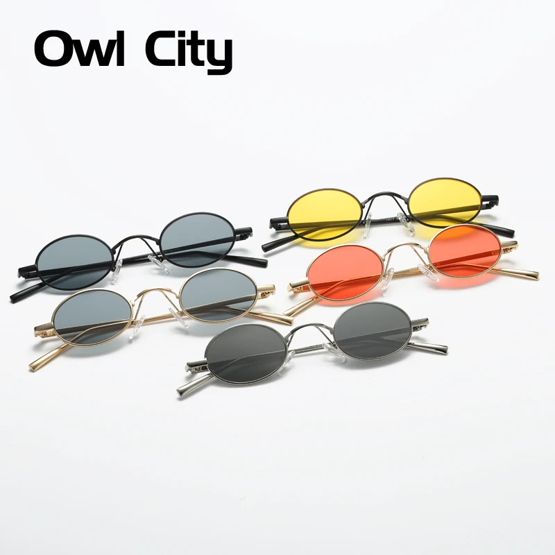 Женские винтажные солнцезащитные очки Owl City маленькие круглые в ретро стиле