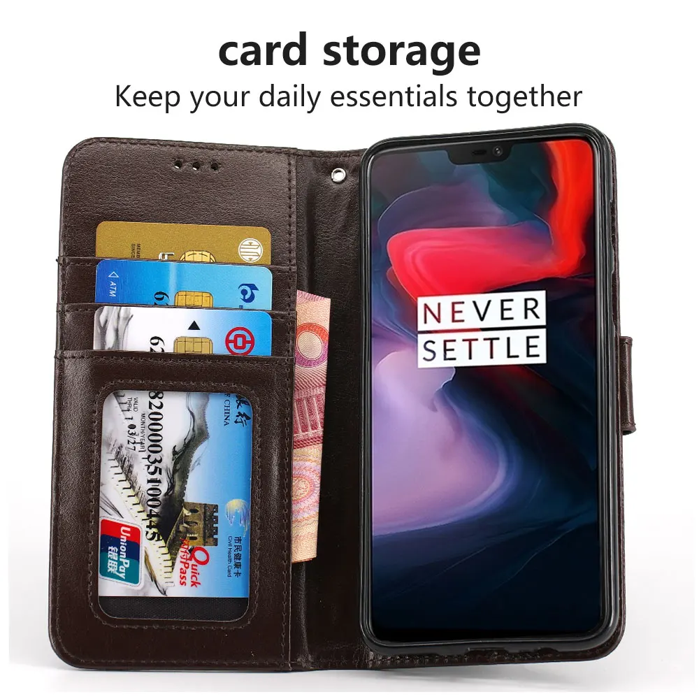 IDOOLS чехол для Oneplus 6 шесть искусственная кожа ТПУ телефон Fundas One plus назад случаях