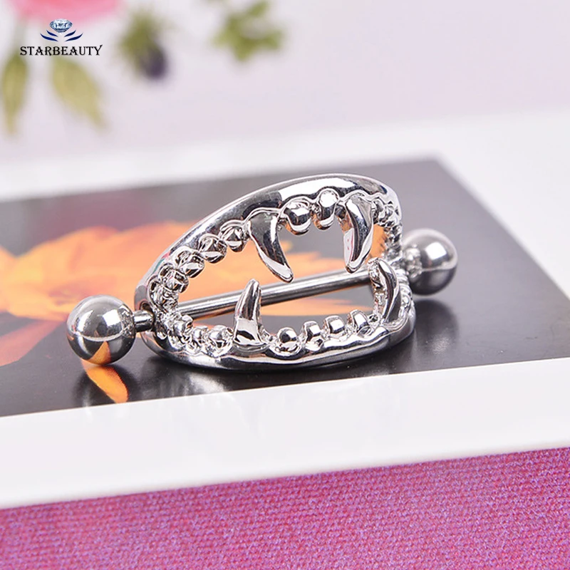 2 шт./лот колечко в форме монстра для пирсинга сосков женское ювелирное изделие