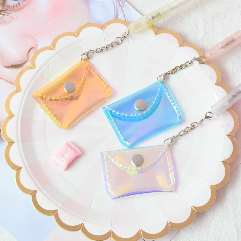 Каваи креативный лазерный Кошелек для монет гелевая ручка подписи эсконар