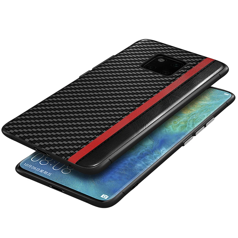 Оригинальный чехол для HUAWEI MATE 20 Pro ударопрочный из углеродного волокна
