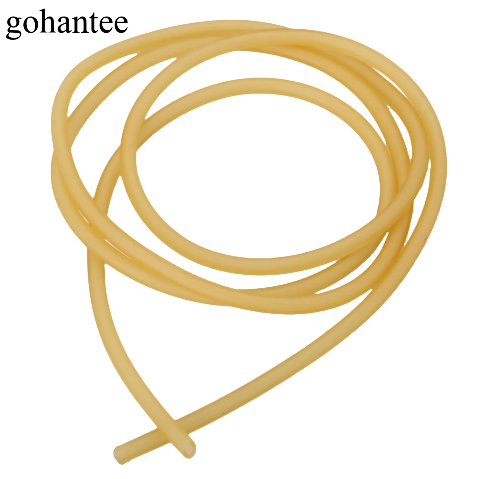 

gohantee Yellow 1M Natural Latex Rubber Tube ELASTICA Bungee for Hunting Slingshot Catapult 2mmX4mm 2040 Sling Rubber Band Tubes
