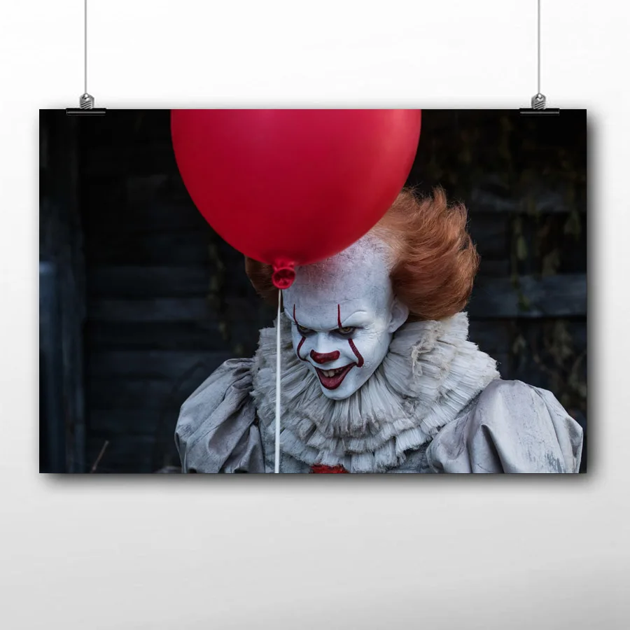 It (2017) кино клоун настенные художественные плакаты Картина на холсте шелковая