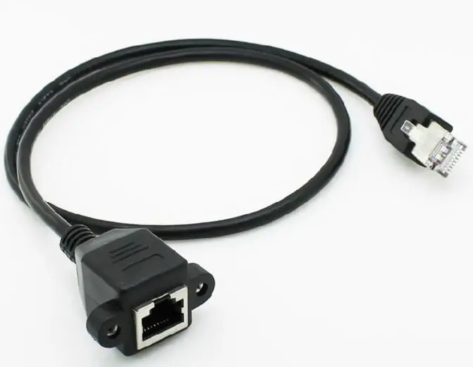 Сетевой удлинитель RJ45 8P8C Cat 6 Cat6 Male-Female Lan Ethernet 0 3 м 1 5 2 с отверстиями для крепления