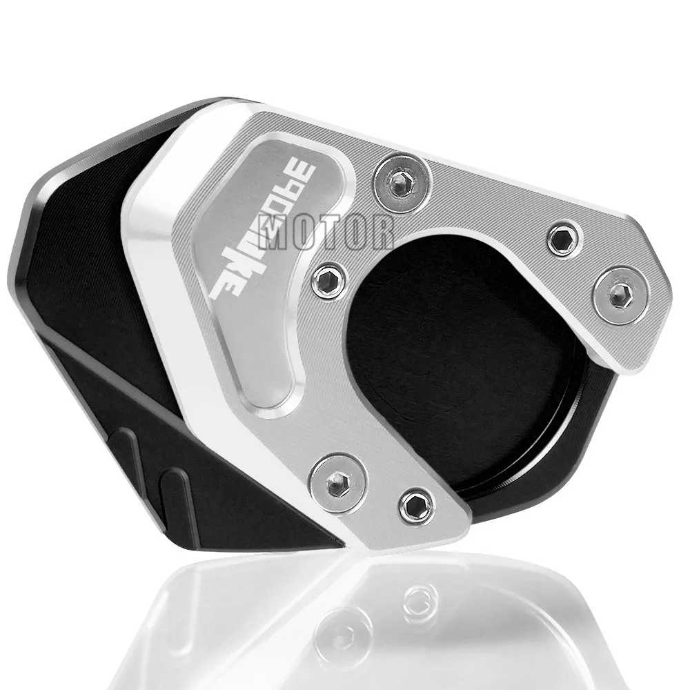 Logo For 390Duke-A Для KTM 390 Duke 2013- 390 Duke мотоцикл подножка сбоку подставка увеличитель расширение пластина поддержка - Цвет: Logo For 390Duke-A
