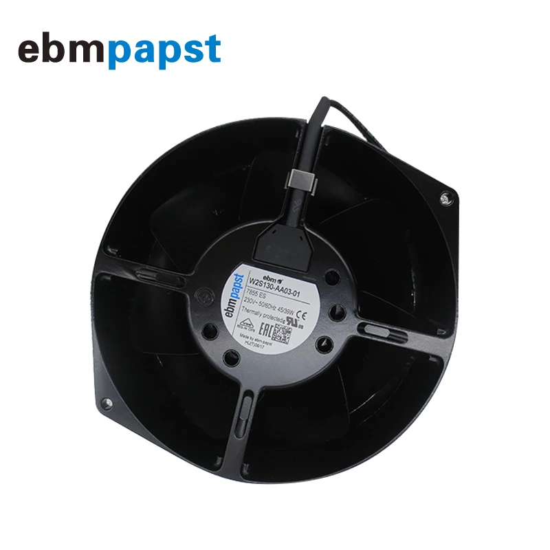 Германия ebmpapst 230V 15055 W2S130-AA03-01 металлический высокотемпературный устойчивый вентилятор 7855ES осевой вентилятор