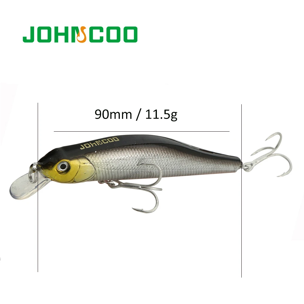 JOHNCOO рыболовная приманка жесткая suspension Minnow 90 мм 11 5 г Высокое качество