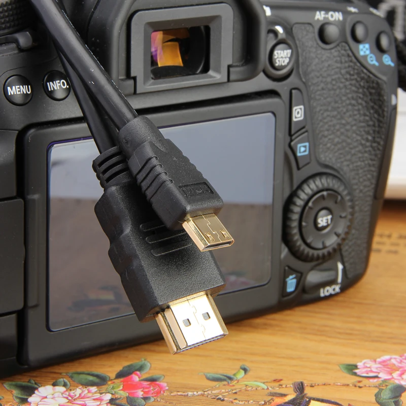 Матрица мини HDMI к HDMI кабель 1,5 м для Canon HTC-100 EOS 60D 600D 650D 700D 1100D 5D3 5D2 5D 6D 7D T2i T1i цифровой Камера