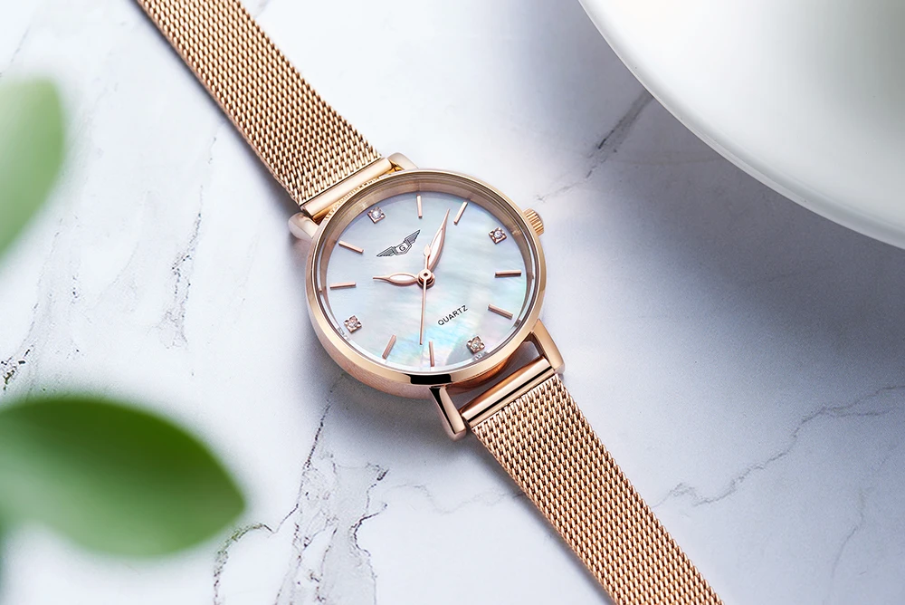 Reloj Mujer GUANQIN роскошный бренд женское платье золото полный стальной браслет кварцевые часы женские модные наручные часы Relogio Feminino