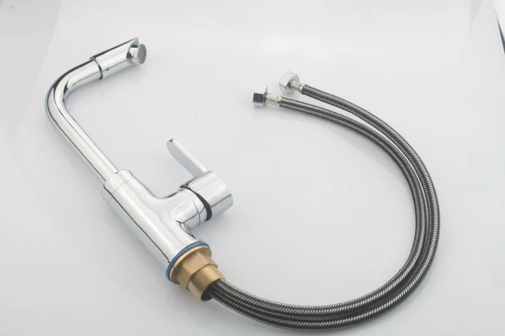 Бесплатная доставка Продвижение Т-петух кухонный смеситель кран с одной ручкой