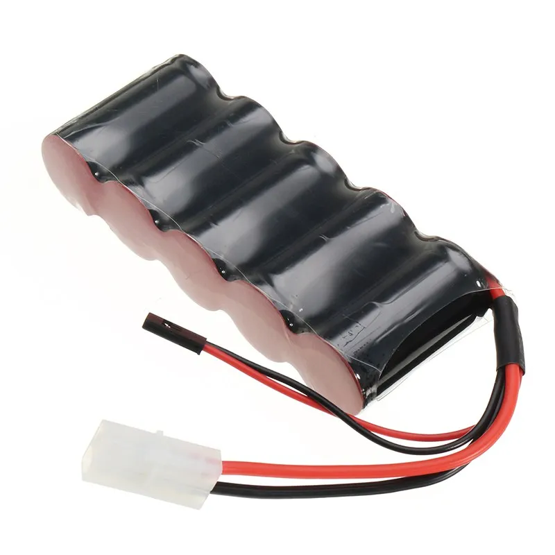 New J&ampY 6V 3000mAh NiMH Rechargeable Battery Pack for FUTABA Plug Servo RC Transmitter For Toys Models Replacement Parts | Игрушки и