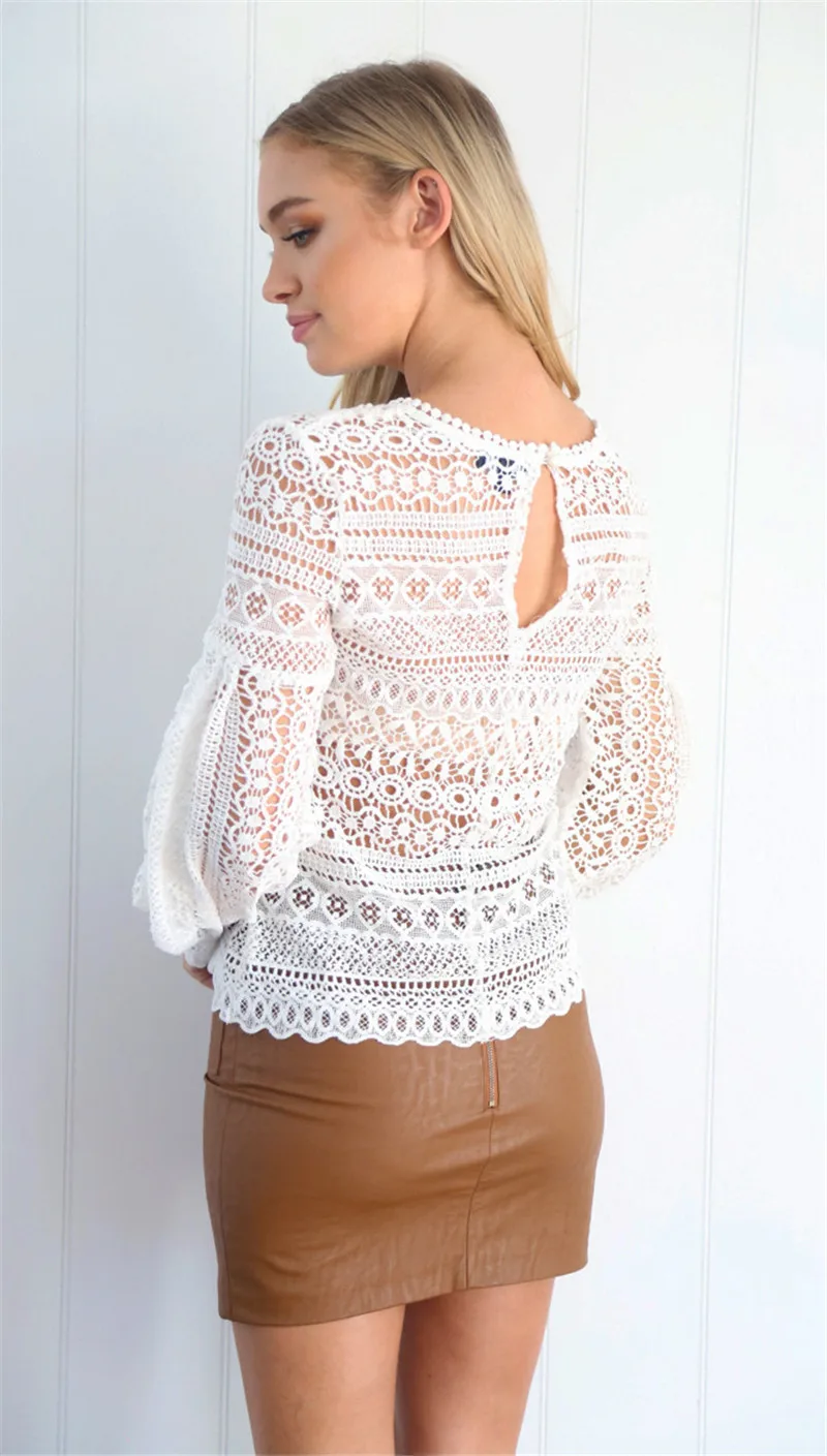2017 Hot Sale Lace Patchwork Sexy Blusas Harajuku Blouse Casual Women Blusa New Fashion Blouses Stand Tops WG47 |
